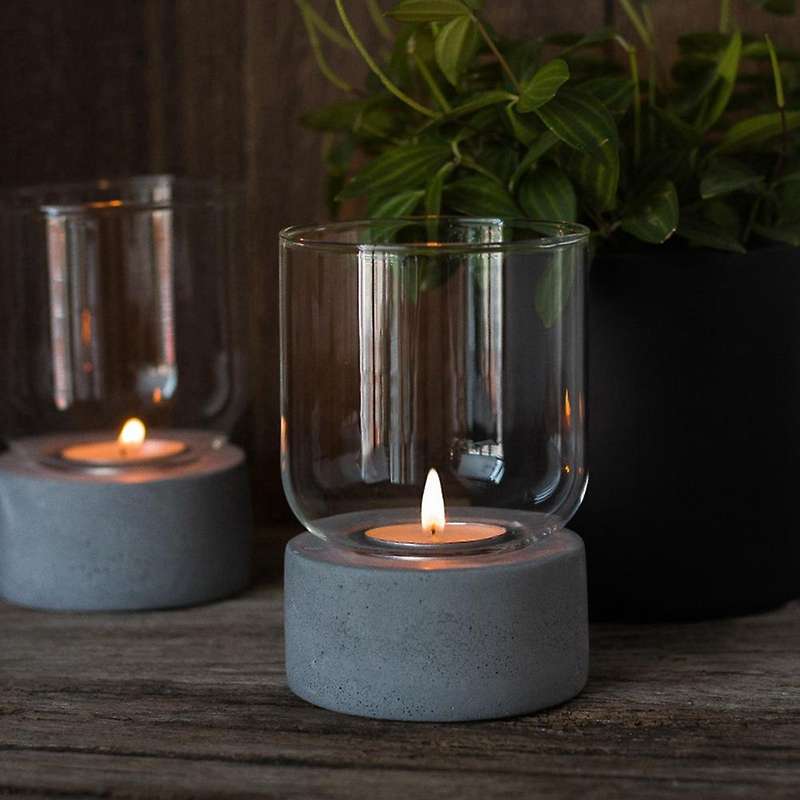 Tabletop Candle Holder, Tabletop Candle Cup, Glass Candle Holder for Valentine's Day, Birthday, Part