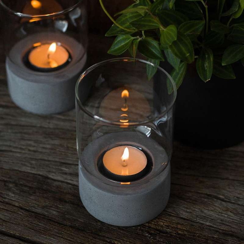 Tabletop Candle Holder, Tabletop Candle Cup, Glass Candle Holder for Valentine's Day, Birthday, Part