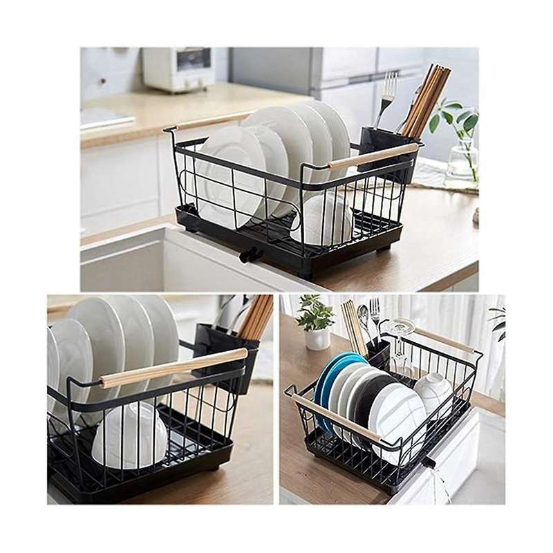 Tableware Drain Rack, Sink Drain Basket, Dish Rack, Detachable Chopsticks Rack, Dishes, Chopsticks