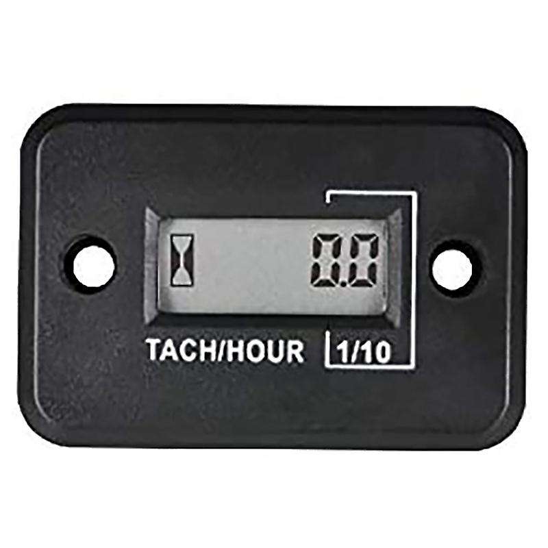 Tach Hour Meter Digital Inductive Tachometer Powerful Measuring Waterproof Design for Gas Engine Gen