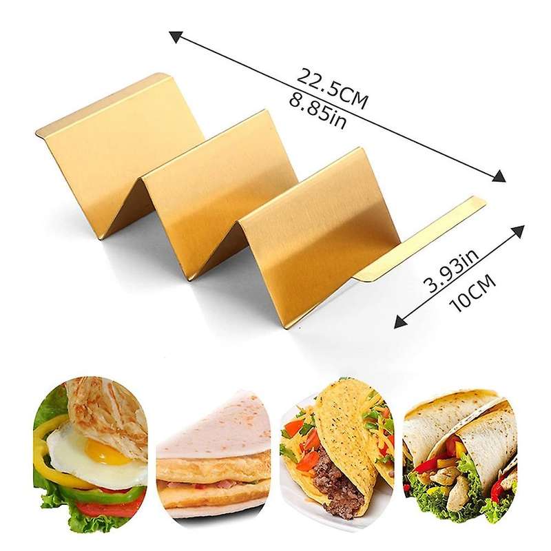 Taco Holder Stand, Taco Rack Shell with Handles Taco Truck Tray for Taco or As a Taco Shell Mold - W