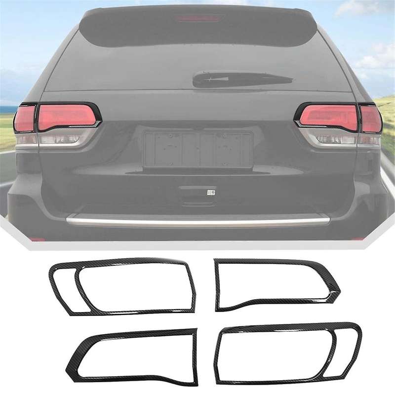 Tail Light Cover Bezel Trim for Grand 2014-2020 Accessories ABS Carbon Fiber