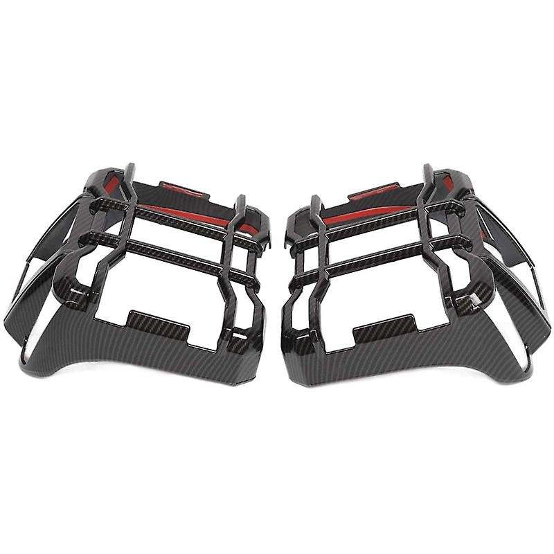 Tail Light Guards Rear Taillights Covers Protector for Wrangler JL JLU 2018 2019 2020 (Carbon Fiber
