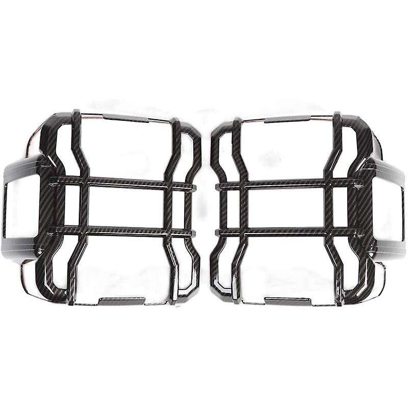 Tail Light Guards Rear Taillights Covers Protector for Wrangler JL JLU 2018 2019 2020 (Carbon Fiber