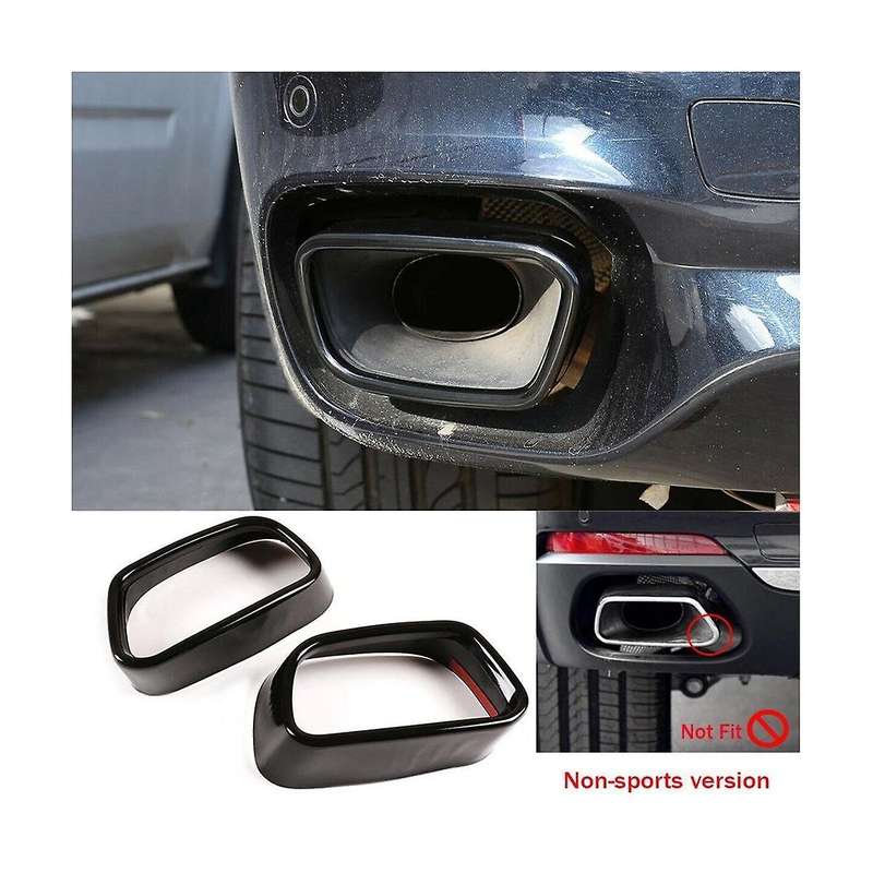 Tail Throat Exhaust Pipe Cover Decorative Frame Car Supplies for X5 F15 X6 F16 2014-2018
