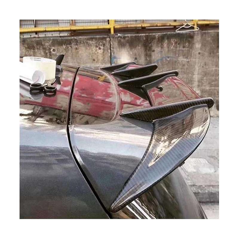 Tail Spoiler Rear Tail Fin Trim Car for 2009-2013 6 R High 6 R Golf Mk6 R Model