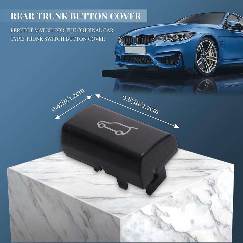 Tailgate Rear Trunk Switch Button Cover Compatible X5 E70 2006-2013 X6 E71 2008-14