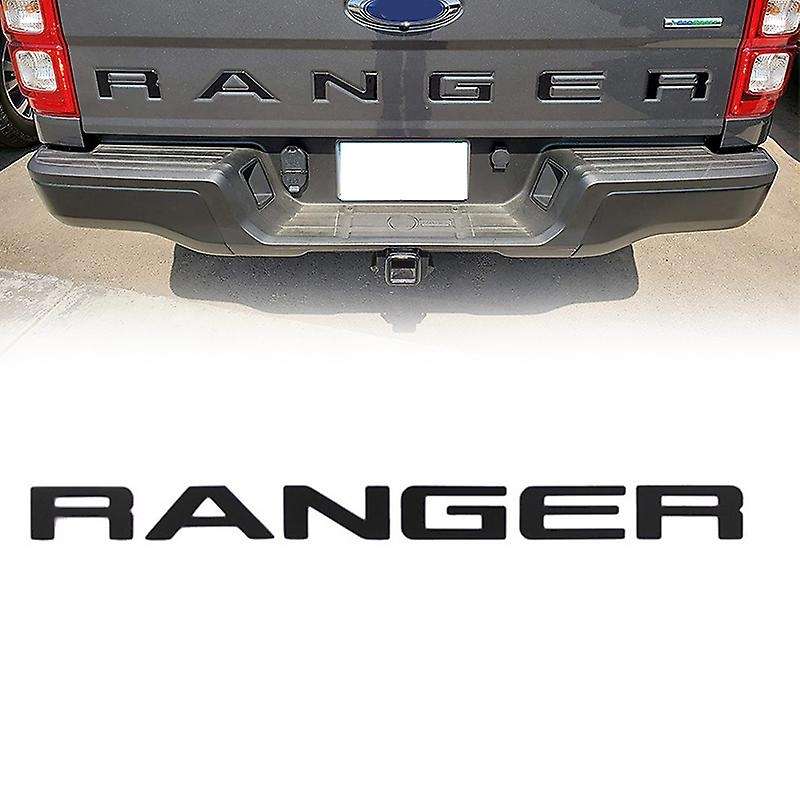 Tailgate Insert Letters Compatible Compatibled Ranger 2019 2020, Emblems (Black)