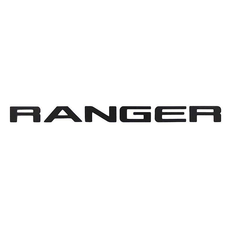 Tailgate Insert Letters Compatible Compatibled Ranger 2019 2020, Emblems (Black)