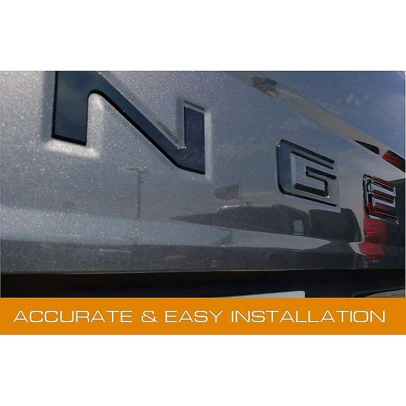 Tailgate Insert Letters Compatible Compatibled Ranger 2019 2020, Emblems (Black)