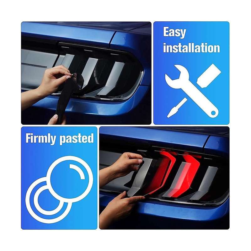 Taillight Protector Cover for 2018-2022, Rear Tail Light Decorative Shade Trim Accessories, Smoke Bl