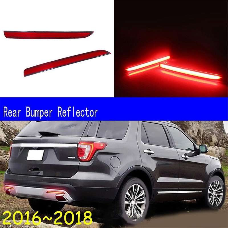 Taillight Red 3d Optic Led Rear Bumper Reflector Driving Tail Brake Light Turning Lights for Explore