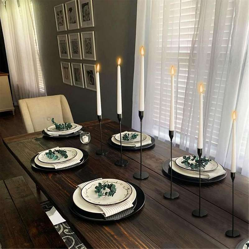 Taper Candle Holder Tall Candlestick Holders, Metal Candle Long Holder Set,pillar Decorative Candle