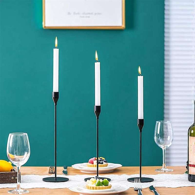 Taper Candle Holder Tall Candlestick Holders, Metal Candle Long Holder Set,pillar Decorative Candle