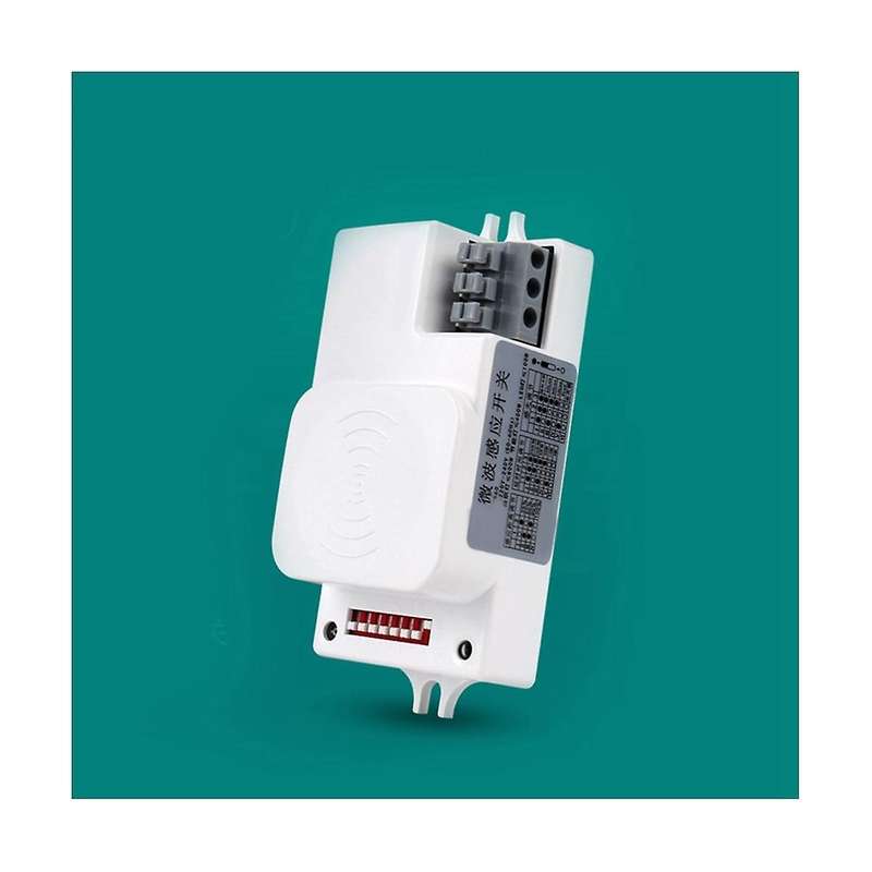 TD 5.8G Microwave Sensor Switch 220V Hallway Garage Distance Delay Adjustable Multifunction LED Rada