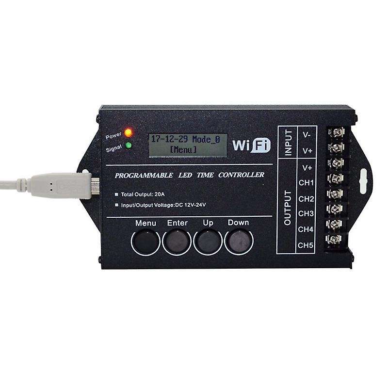 TC421 Programmable Wifi Time 5Ch Output Led Strip Light Controller