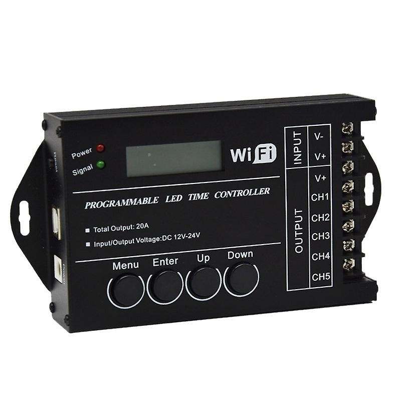 TC421 Programmable Wifi Time 5Ch Output Led Strip Light Controller