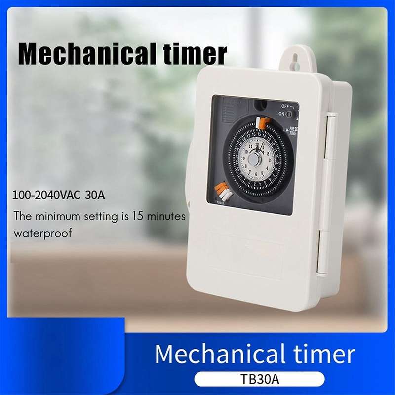Tb30a Mechanical Timer Minimum Timing 15 Minutes Time Control Switch with Battery Industrial Timer