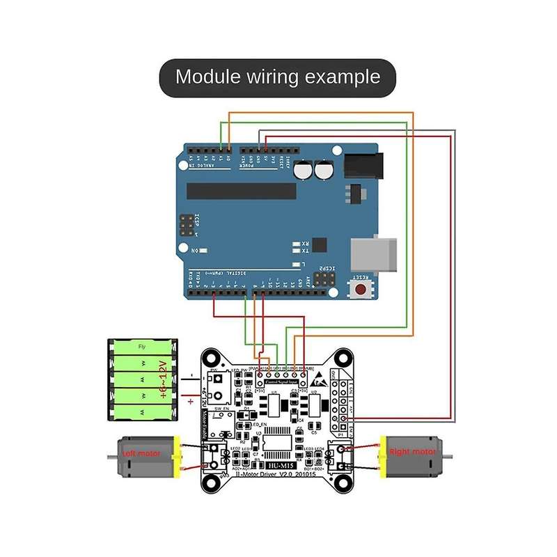 TB6612 Dual-Channel DC Motor Drive Module Motor Positive and Negative Drive Control Smart Car DIY Ac