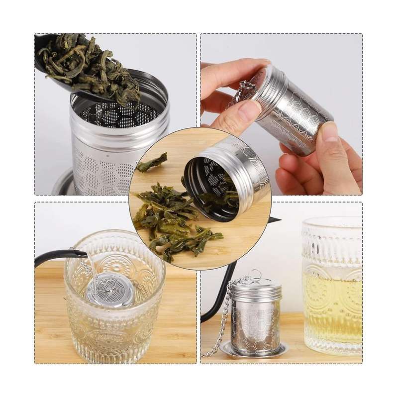Tea Infusers for Loose Tea 2 Pack Stainless Steel Loose Leaf Tea Steeper Extra Fine Mesh Tea Balls
