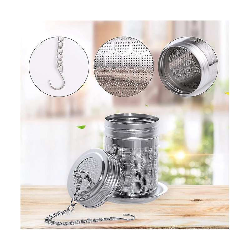 Tea Infusers for Loose Tea 2 Pack Stainless Steel Loose Leaf Tea Steeper Extra Fine Mesh Tea Balls