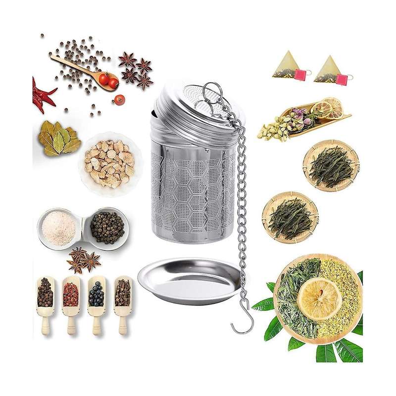 Tea Infusers for Loose Tea 2 Pack Stainless Steel Loose Leaf Tea Steeper Extra Fine Mesh Tea Balls