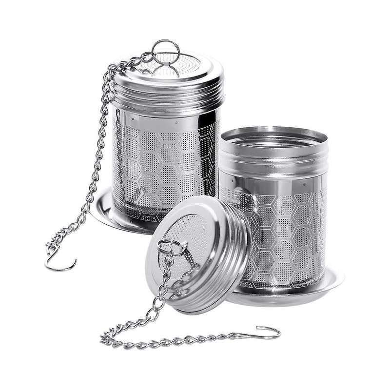 Tea Infusers for Loose Tea 2 Pack Stainless Steel Loose Leaf Tea Steeper Extra Fine Mesh Tea Balls