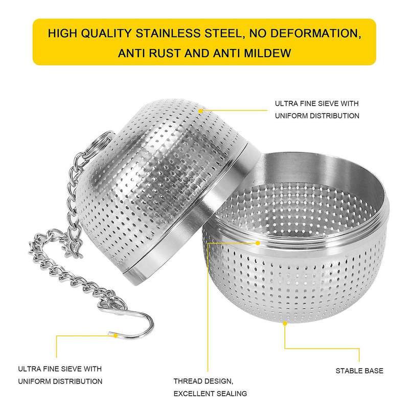Tea Infuser Tea Strainer ,tea Filters for Loose Tea, with Stable and Long Chain ,sealed Thread Conn