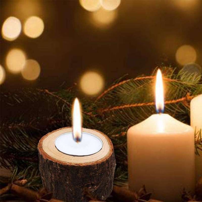 Tea Light Candle Holders, Personalized Wooden Votive Holders for Wedding Centerpieces for Table, Hal