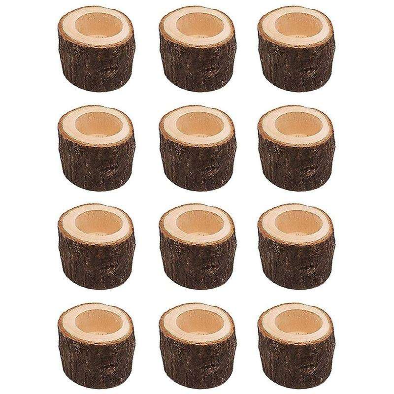 Tea Light Candle Holders, Personalized Wooden Votive Holders for Wedding Centerpieces for Table, Hal