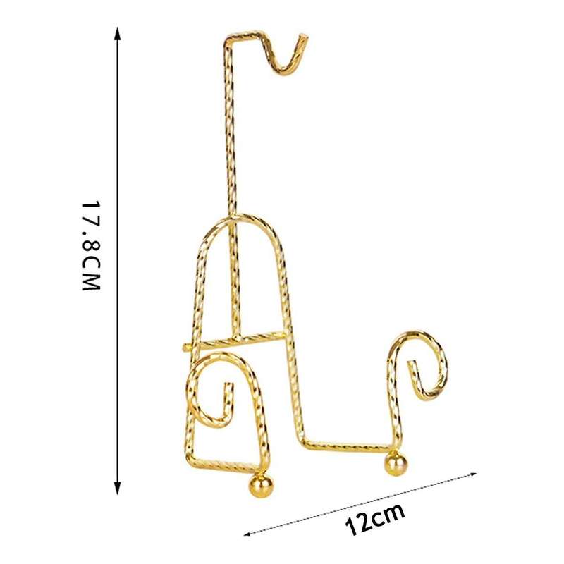 Tea Cup Holder Gold Mug Holder Tea Set Display Stand Gold Metal Cup Saucer Display Stand