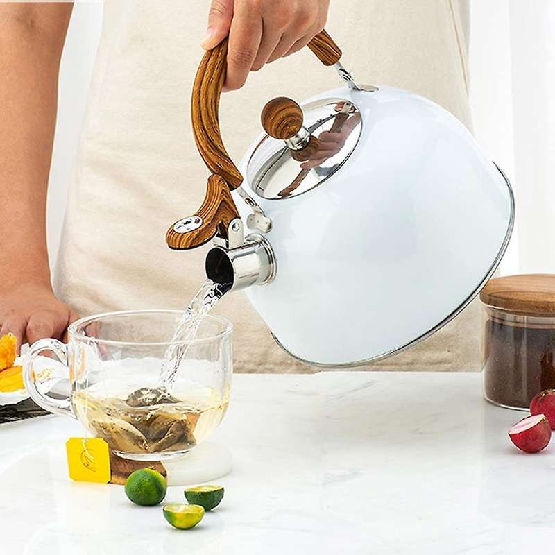 Tea Kettle, 2.5l Stainless Steel Whistling Tea Pots for , with Handle Loud and Anti-rust Quick Boil