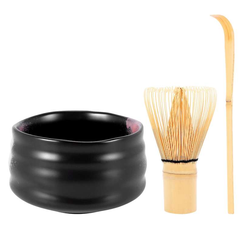 Tea Ceremony Matcha Ceramic Tea Bowl Bamboo Tea Scoop Teaware Set