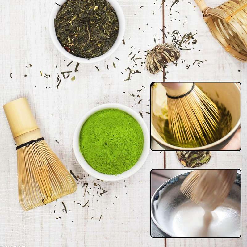 Tea Ceremony Matcha Ceramic Tea Bowl Bamboo Tea Scoop Teaware Set