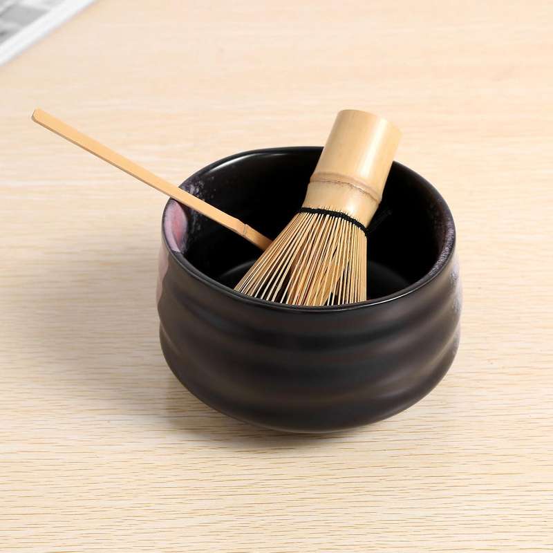 Tea Ceremony Matcha Ceramic Tea Bowl Bamboo Tea Scoop Teaware Set