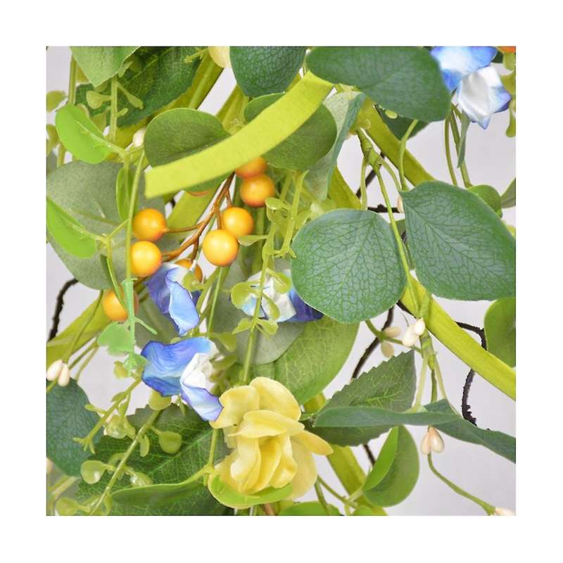 Teardrop Hanging Wall Decor Artificial Teardrop Spring Summer Front Door Teardrop Artificial Flower