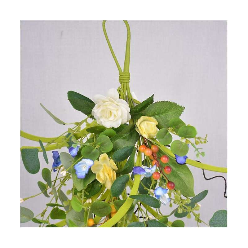 Teardrop Hanging Wall Decor Artificial Teardrop Spring Summer Front Door Teardrop Artificial Flower