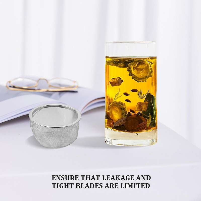 Teapot Diameter 80mm Metal Mesh Tea Leaf Spices Strainer Basket