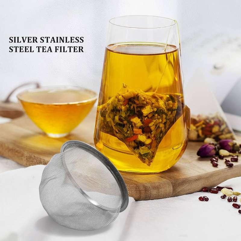 Teapot Diameter 80mm Metal Mesh Tea Leaf Spices Strainer Basket