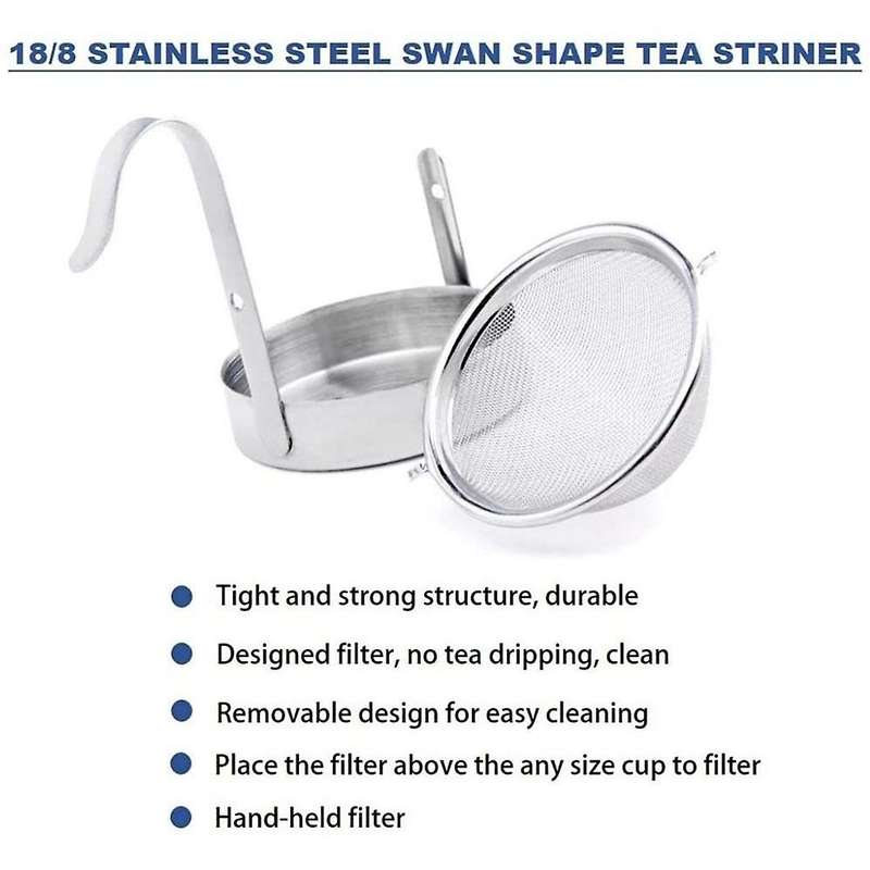 Tea Strainer with Fine Mesh Loose Tea Holder with Strainer Tea Accessories Infuser or Tea Steeper f