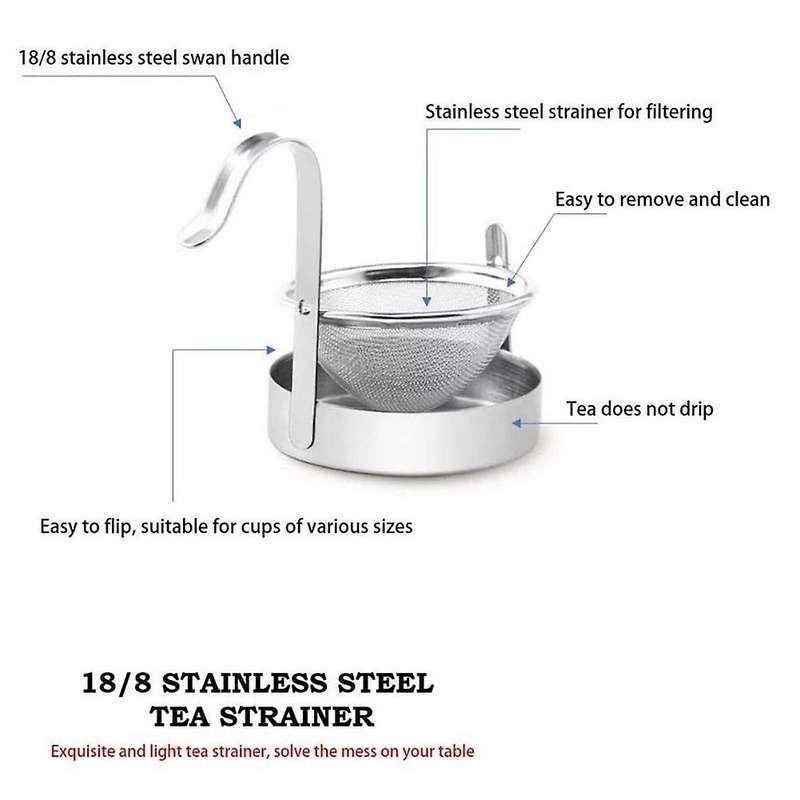 Tea Strainer with Fine Mesh Loose Tea Holder with Strainer Tea Accessories Infuser or Tea Steeper f