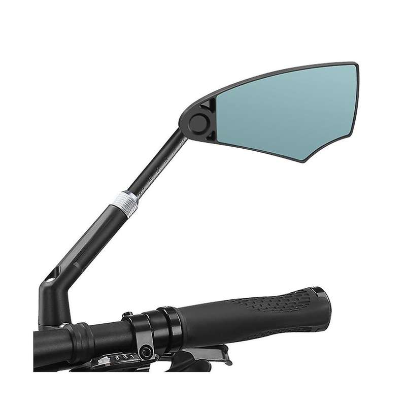 Telescopic Blue Glass Rear View Mirror Dual 360 Lens Frame Rotation Base Scale Adjust Pitch Angle