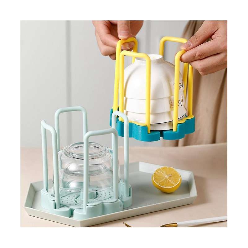 Telescopic Drain Bowl Rack Kitchen Drain Bowl Rack Rotary Telescopic Bowl Rack Plastic Dish Storage