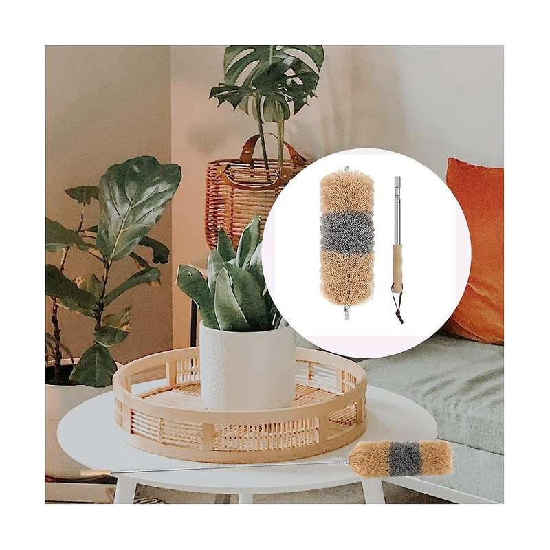 Telescopic Duster - Effective Dust Catcher with Special Microfiber - Bamboo Handle - Made From Moso