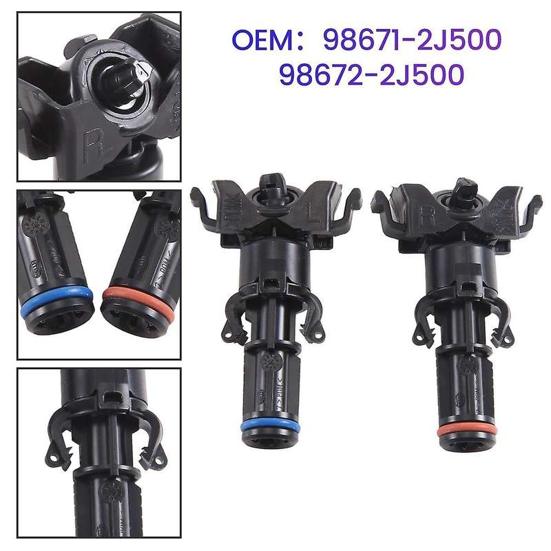 Telescope Untt Assy Headlight Water Spray Nozzle for Mohave Borrego 2016-2019 98671-2J500 98672-2J5