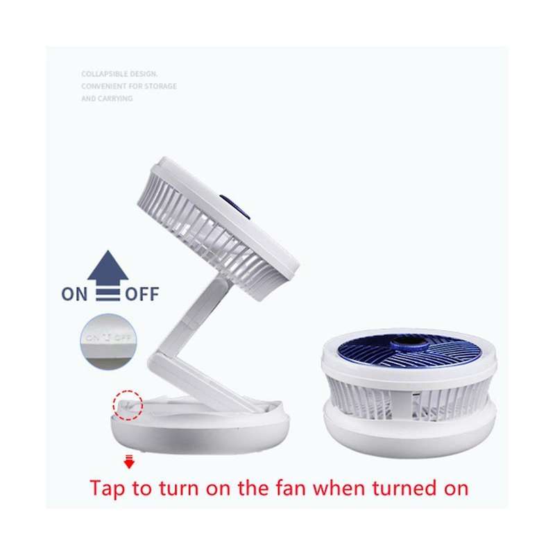 Telescopic Folding Charging Fan Portable Wireless Home Outdoor Mute Multi-functional Led Small Fan