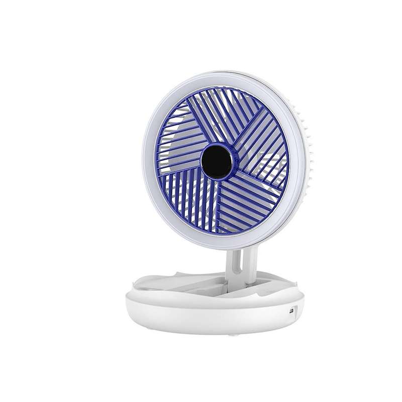 Telescopic Folding Charging Fan Portable Wireless Home Outdoor Mute Multi-functional Led Small Fan