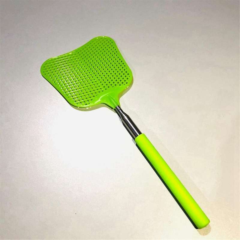 Telescopic Fly Swatters Durable Heavy Duty Flyswatter with Stainless Mosquito Repellent Tool Home Ac