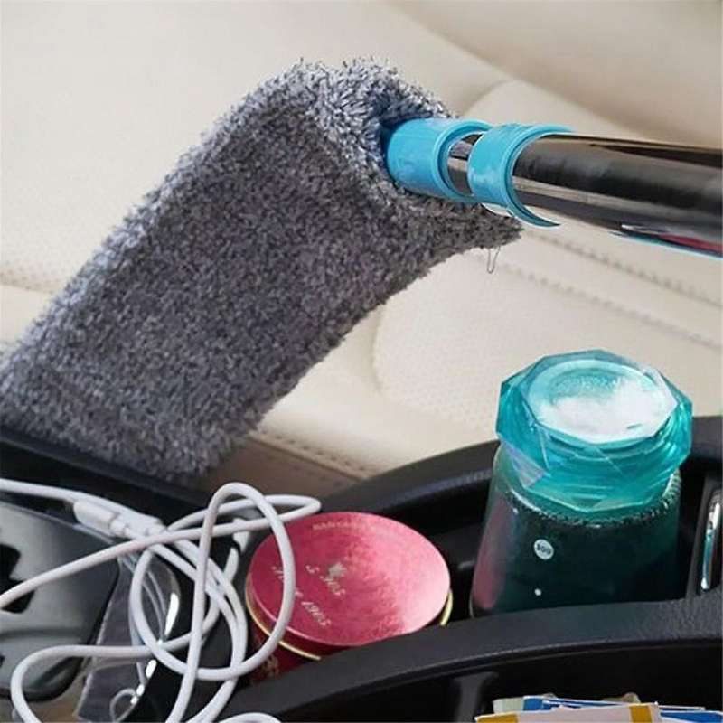 Telescopic Long Handle Mop Household Duster Brush Blinds Dust Brush Removal Microfibre Dust Removal