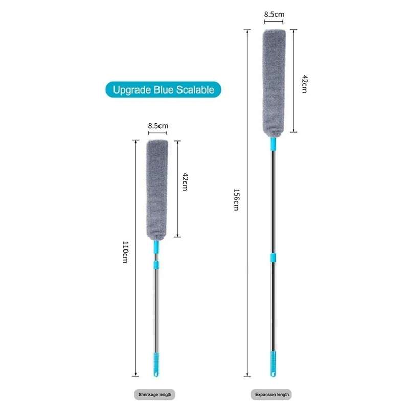 Telescopic Long Handle Mop Household Duster Brush Blinds Dust Brush Removal Microfibre Dust Removal